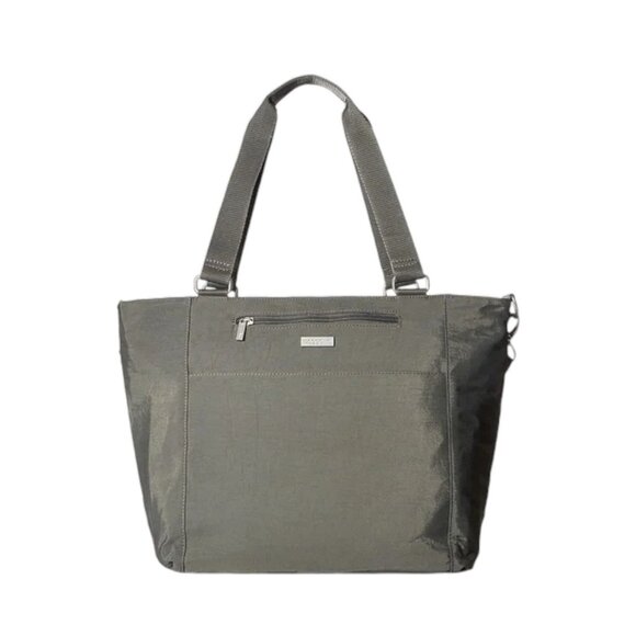 Like New Baggallini Boulevard Laptop Tote Gray Classic Neutral Business Casual - Picture 1 of 12